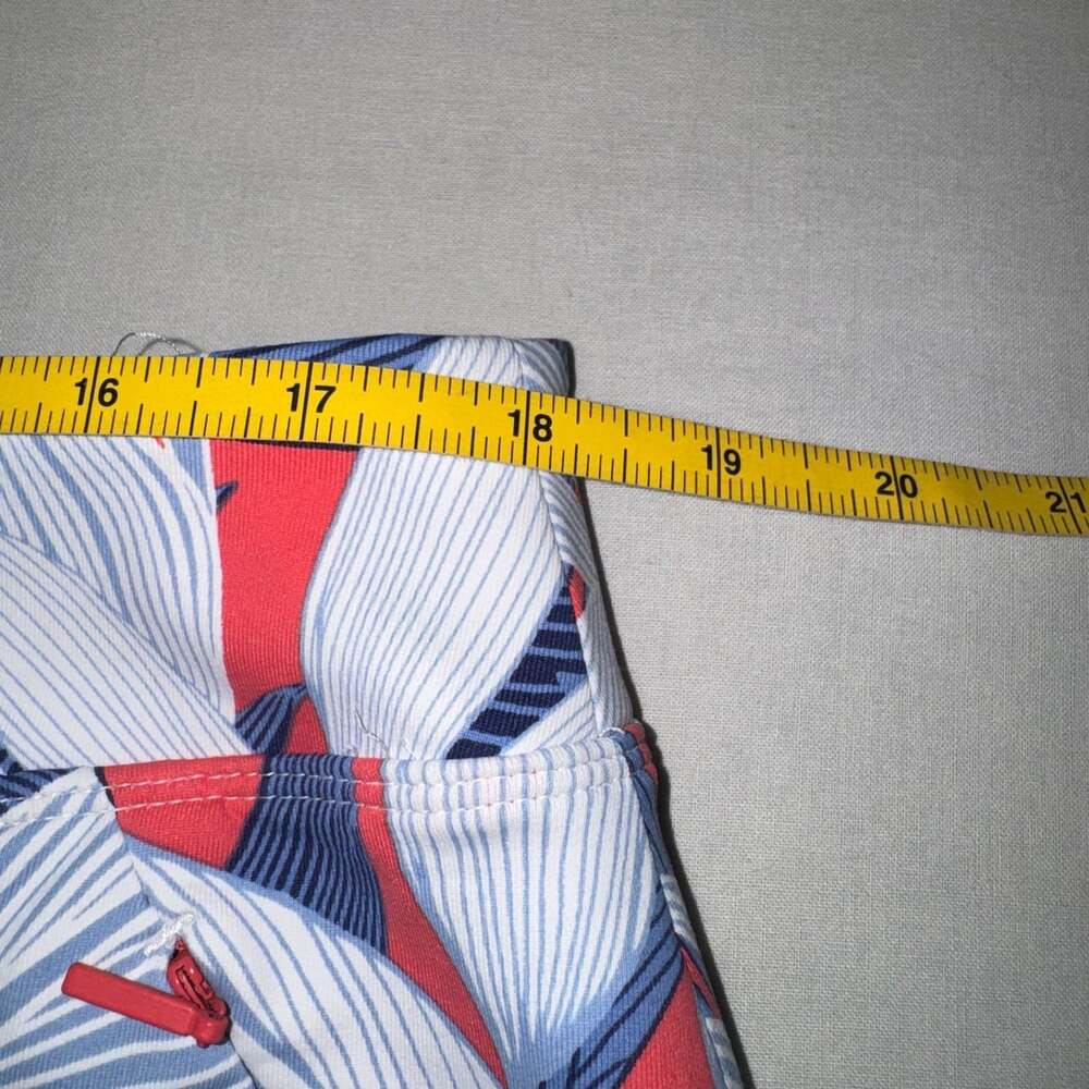 EUC TOMMY BAHAMA SZ L AUBREY ISLAND ZONE SKORT SKIRT BLUE WHITE ORANGE TROPICAL - Picture 9 of 11